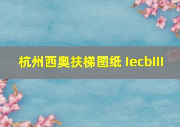 杭州西奥扶梯图纸 IecbIII